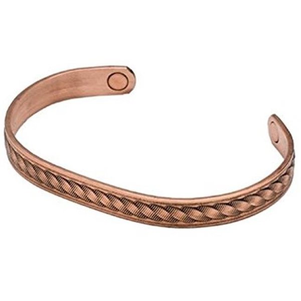 Sabona Sabona 53655 Rope Magnetic Wristband - Copper; Small 53655